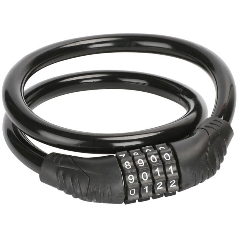 Lntyq - Fahrradschloss mit vierstelligem Code, tragbares Mountainbike-Diebstahlschutzschloss, für Fahrrad, Elektroroller, Fahrrad, Anhänger