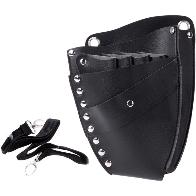 Friseurgürtel, Ledertasche, multifunktionale Tasche, Make-up-Werkzeug, schöne Friseurtasche, Friseurscheren-Set, Scheren, Pinzette, Kämme-Set - Lntyq