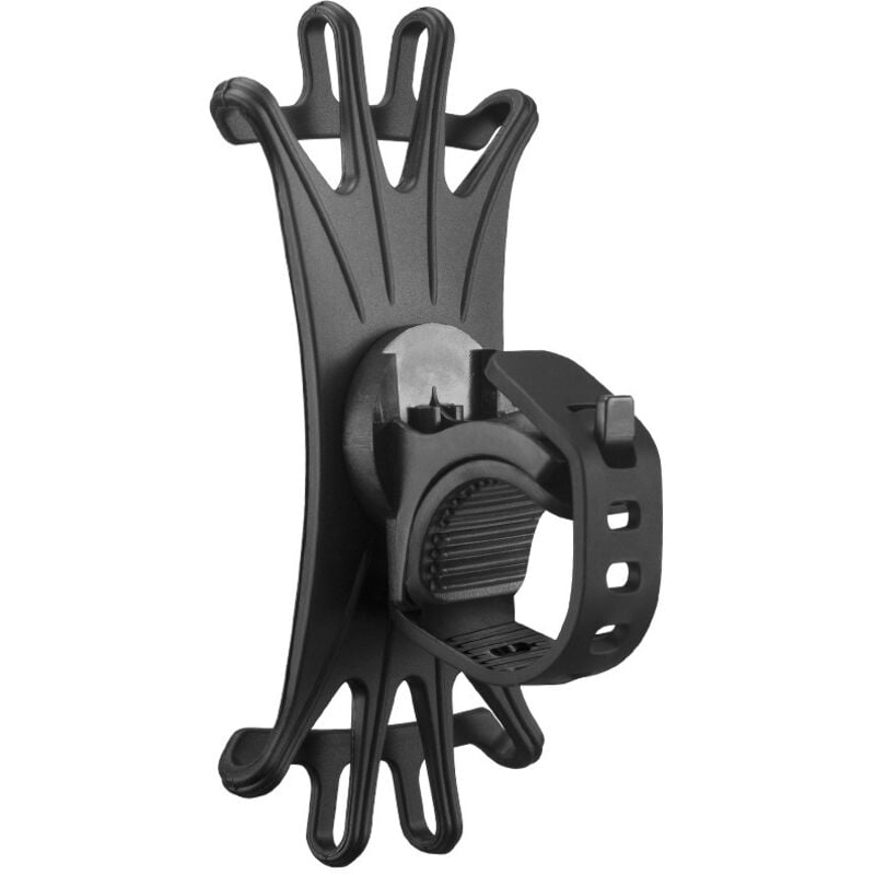 Handyhalterung fürs Fahrrad, universelle Handyhalterung fürs Motorrad, verstellbar, 360° drehbar, vibrationshemmendes Silikon, kompatibel mit iPhone