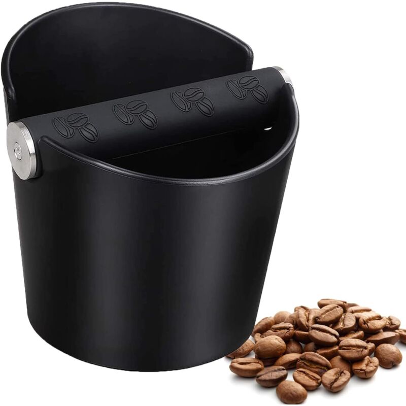 Lntyq - Kaffee-Abklopfbox, Kaffee-Abklopfbox Kaffeesatzbehälter Kaffeesatztopf Kaffee-Abklopfbox Barista-Zubehör mit abnehmbarer Metall-Abklopfstange