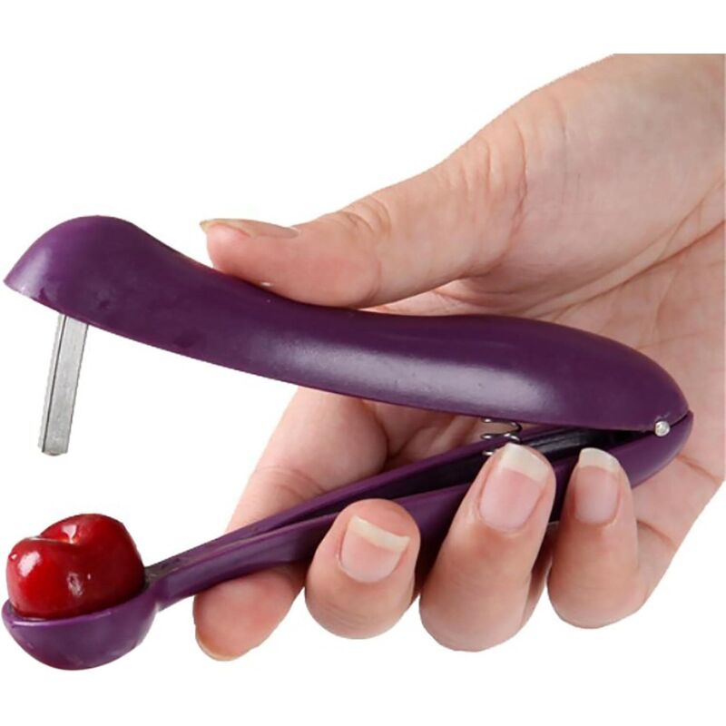 Lntyq - Kirschentkerner, professioneller Kirschentkerner, Olivenentkerner-Werkzeug, Obstentkerner-Werkzeug, robustes Multifunktionswerkzeug für