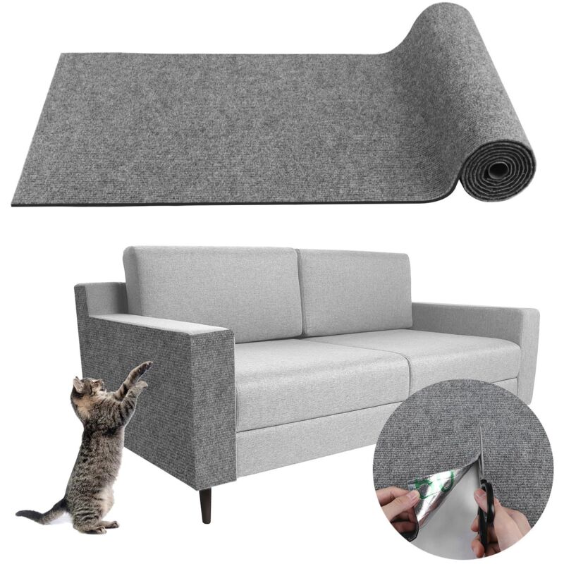 Lntyq Kratzbaum fürs Sofa, Kratzschutz für Sofas und Teppiche, leicht zuschneidbar, für Möbel, Wände, Sisal und Teppiche, DIY-Sofaschutz mit