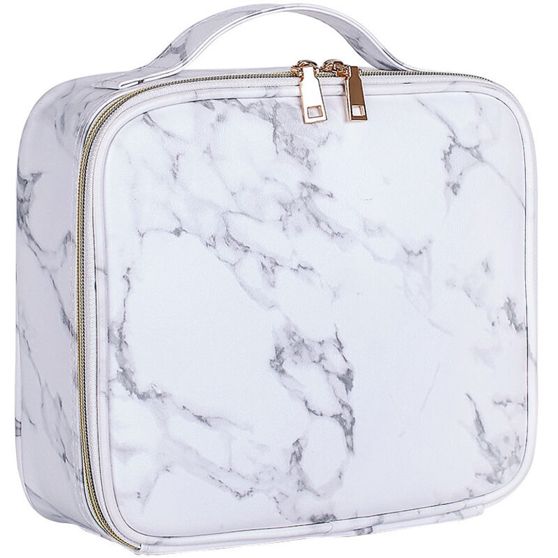 Make-up-Tasche, tragbare Reise-Kosmetiktasche, Damen-Kosmetiktasche, Make-up-Aufbewahrungskoffer, Kulturbeutel, mit abnehmbaren, verstellbaren