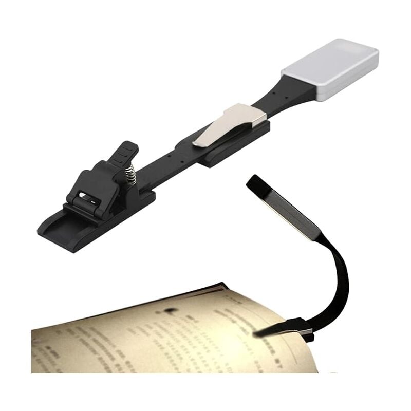 N/a/a Buchleselicht, wiederaufladbares Leselicht zum Lesen im Bett, LED-Leselicht, einfach ansteckbares Leselicht zum nächtlichen Lesen im Bett für