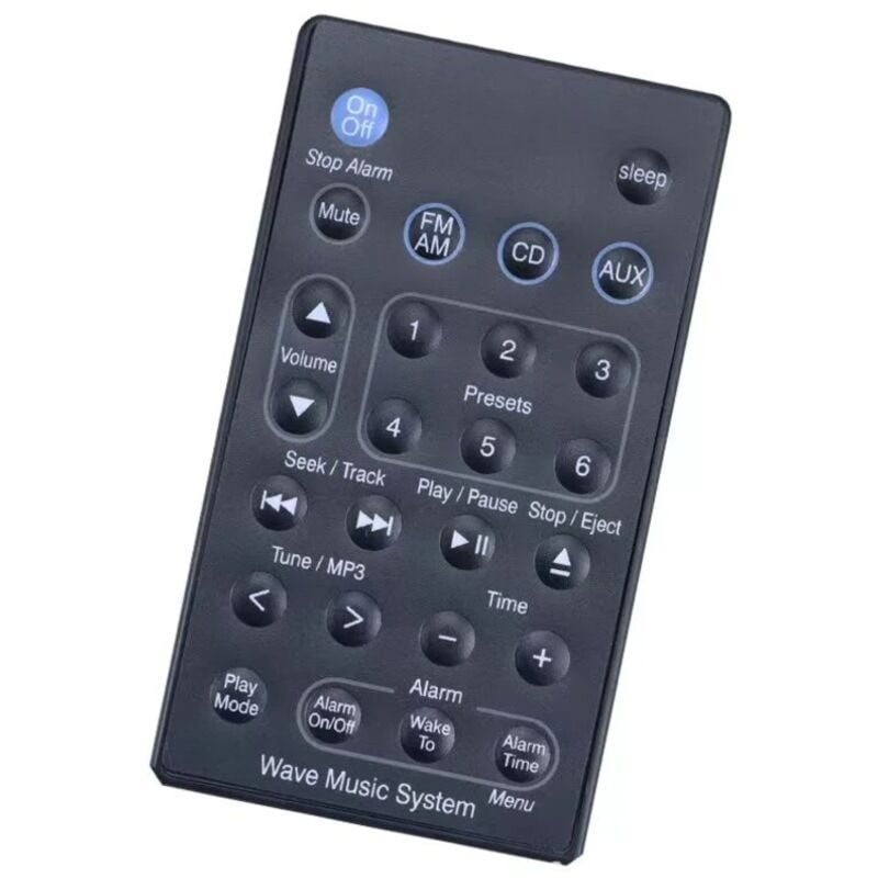 Lntyq Nouvelle télécommande de barre de son de rechange compatible avec le système radio / CD Bose Wave Music System AWRCC1 AWRCC2