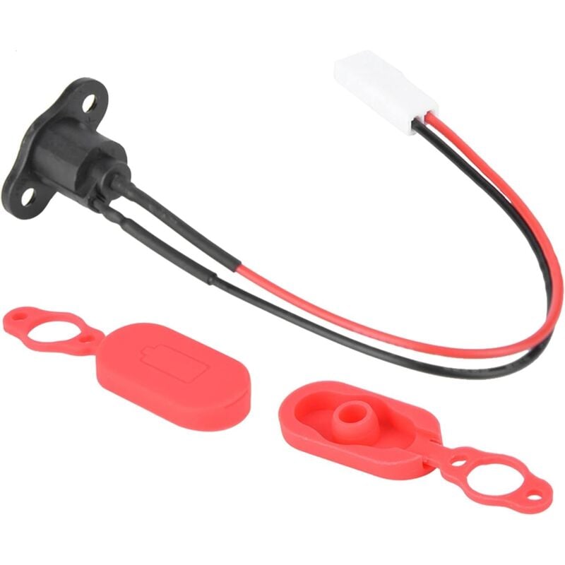 Lntyq - Port für Elektroroller – Robuster Silikonport – Nützlicher Port für Scooter mit Abdeckschale