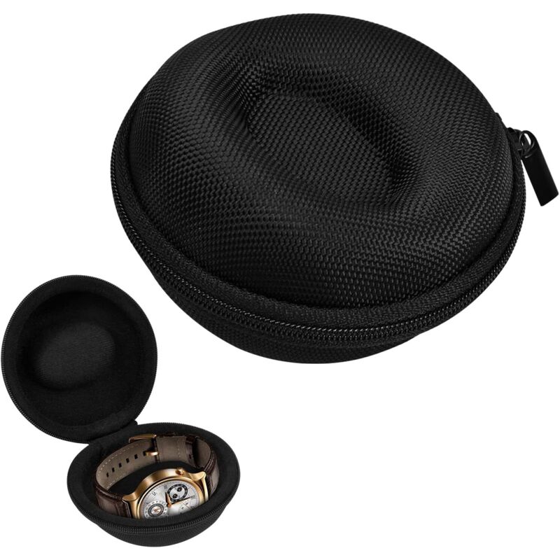 Reise-Uhrenbox, Reise-Uhrenetui mit tragbarem Reißverschluss, einzigartige Uhrenbox passend für alle Uhren und Smartwatches bis zu - Lntyq