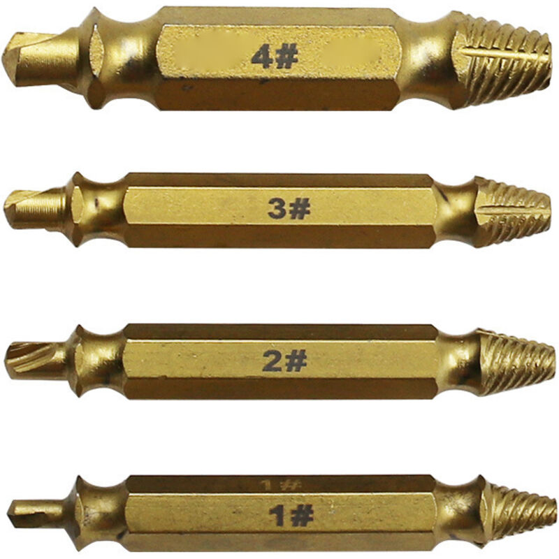 Lntyq - Schraubenausdreher, Auszieher für gebrochene Schrauben, Auszieher für beschädigte Schrauben, Auszieher für gebrochene Schrauben,