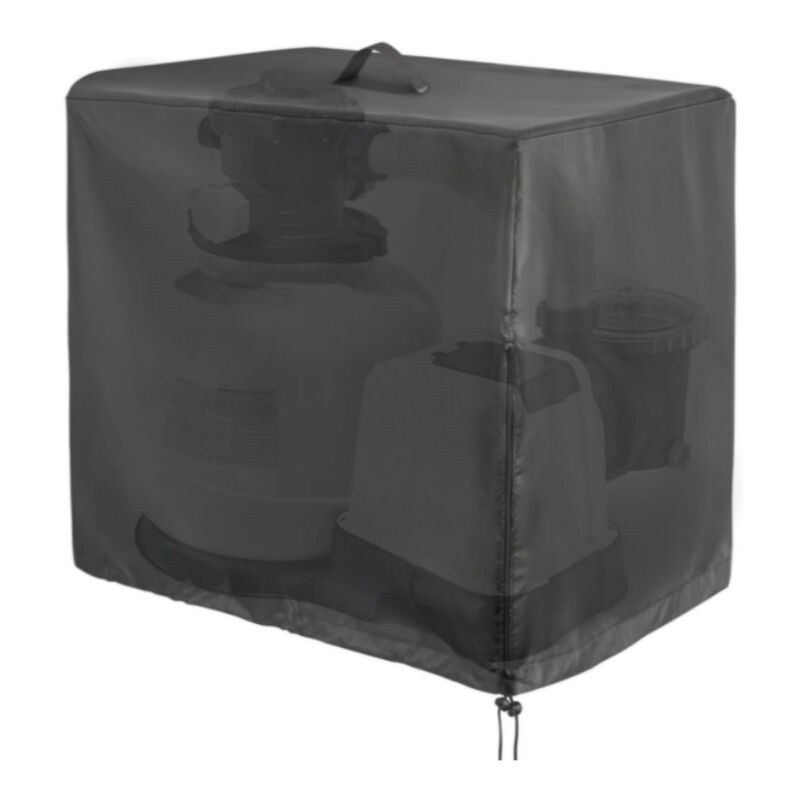 Schutzhülle für Schwimmbadpumpe, Sandfilterabdeckung, Abdeckung für oberirdische Poolpumpe, UV-Schutz, Schwimmbadpumpenabdeckung 84 x 61 x 86 cm