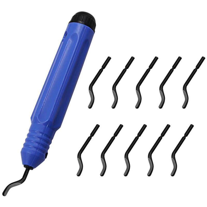 Set Entgratungswerkzeug mit 11 Stück Handentgratungsklingen aus Metall für 3D-Drucker, Handentgratungswerkzeug für Kunststoff, Holz und Edelstahl