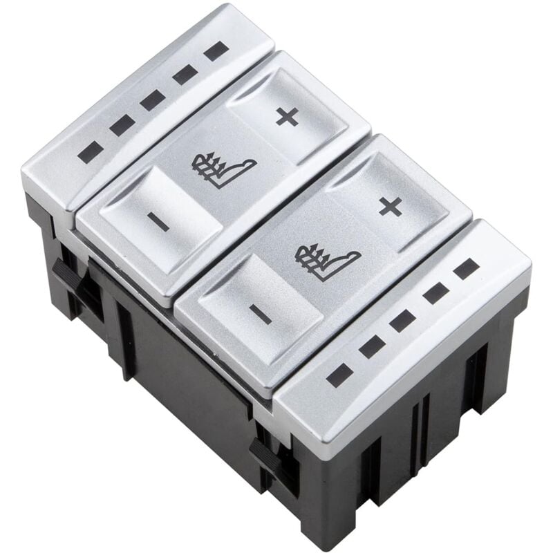Lntyq - Sitzheizungs-Bedienknopf, kompatibel mit Galaxy MK3, s-max, Mondeo MK4, 6M2T19K314AC, BS7T19K314AB, Silber
