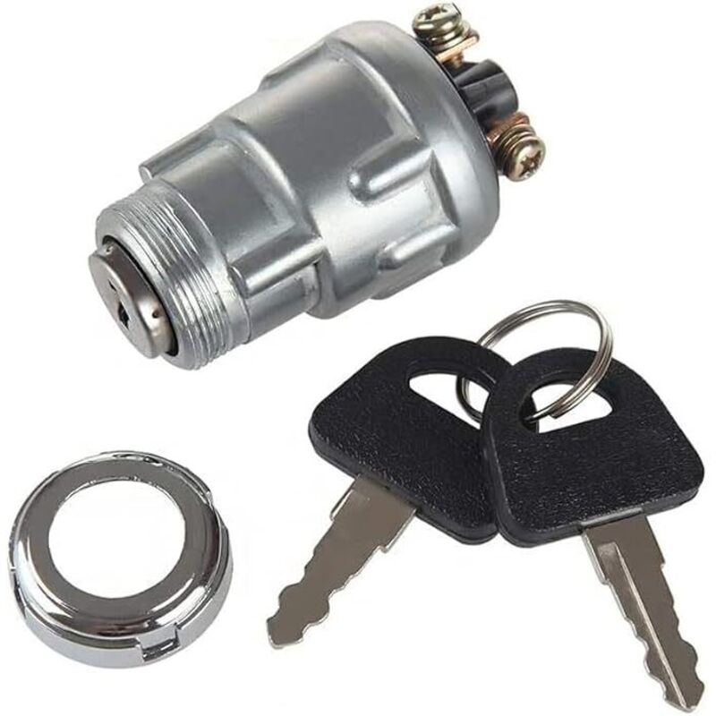 Startschalter mit Anschlussklemme 3 Positionen 32 Schlüssel für Auto Motorrad modifizierter Ackerschlepper Auto Pit Quad Go Kart utv Moped Buggy