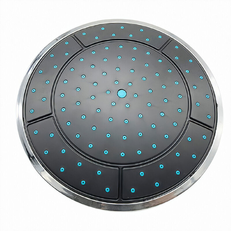 Lntyq - Stück 24,5 cm Kunststoff Runde Regen Powered Dusche Zimmer Top Dusche Dach Düse Kabine Zubehör