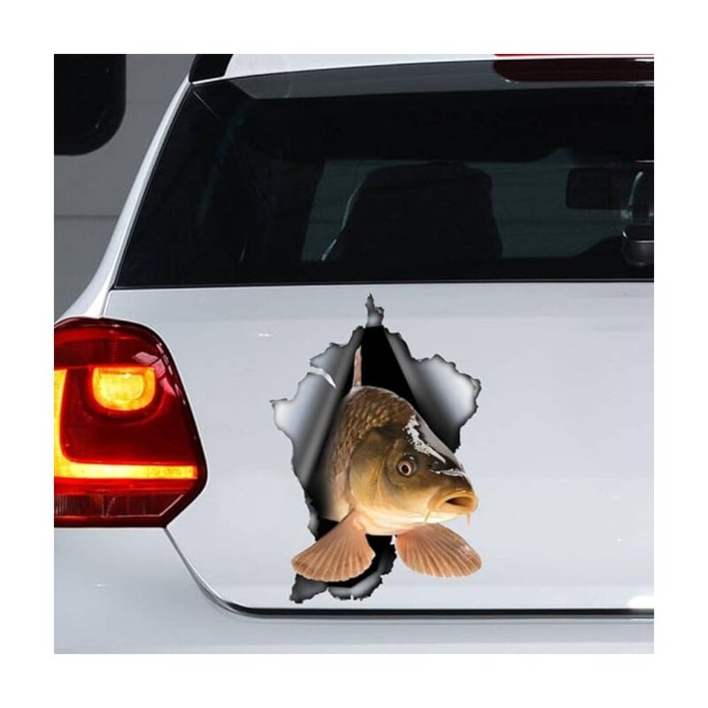 Stück Karpfen Autoaufkleber, Magnet, Sticker Laptop Koffer lkw Zubehör Dekoration lustige Stoßstange - Lntyq