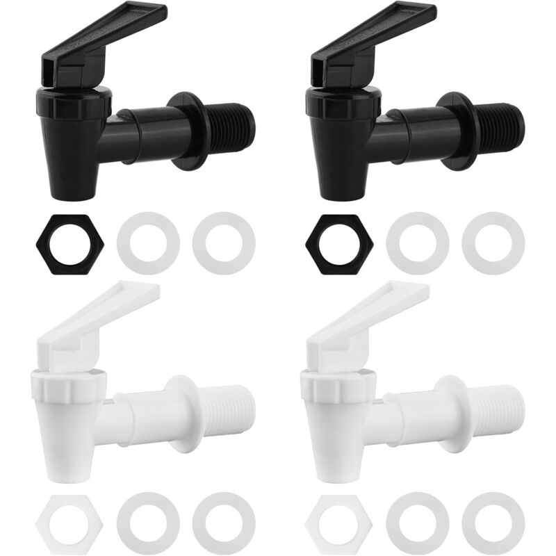 Stück Kunststoff-Wasserhahn, Getränkespender, Fasshahn, Wasserbrunnen, Wasserspender, Ersatzhahn für Wein, Bier, Saft, wiederverwendbarer Ausgießer