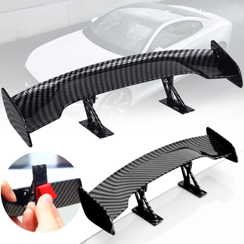 Stück Mini-Auto-Spoiler, GM-schwarzer Mini-Auto-Heckflügelspoiler, universeller, stanzfreier Mini-Auto-Spoiler, Mini-Auto-Heckflügel mit