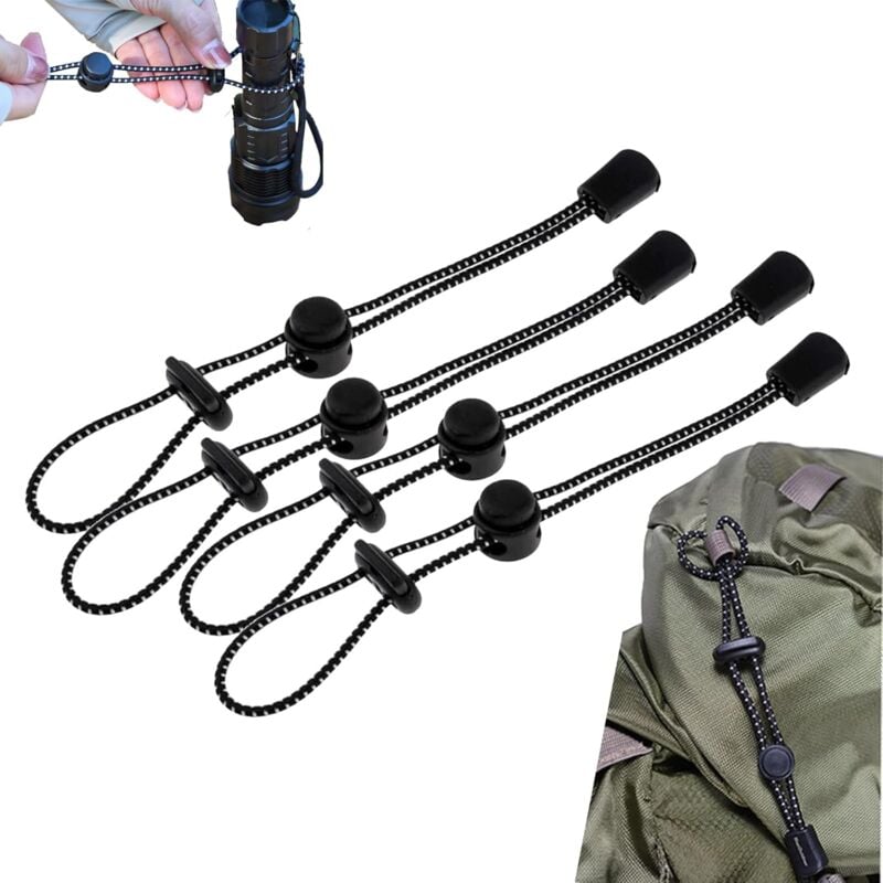 Stücke Kordel Schnalle Verschluss Lanyard Elastische Kordel mit Lanyard Elastische Kordel Verschluss Schnallen für Rucksack Lanyards Kleidung - Lntyq