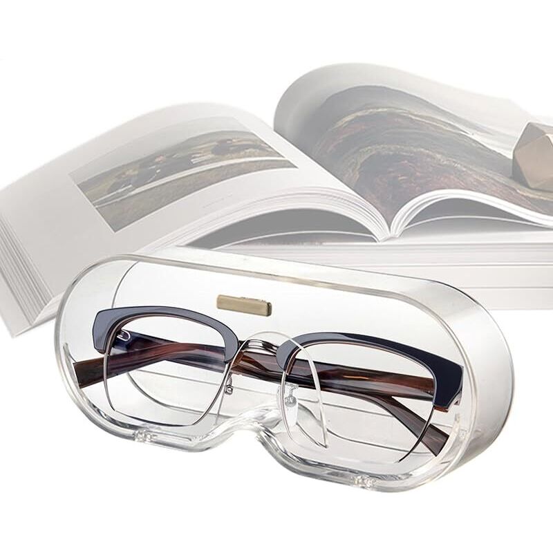 Transparenter Sonnenbrillen-Organizer An der Wand montierter Sonnenbrillen-Aufbewahrungshalter – Brillen-Aufbewahrungsbox, Zubehör-Organizer für den