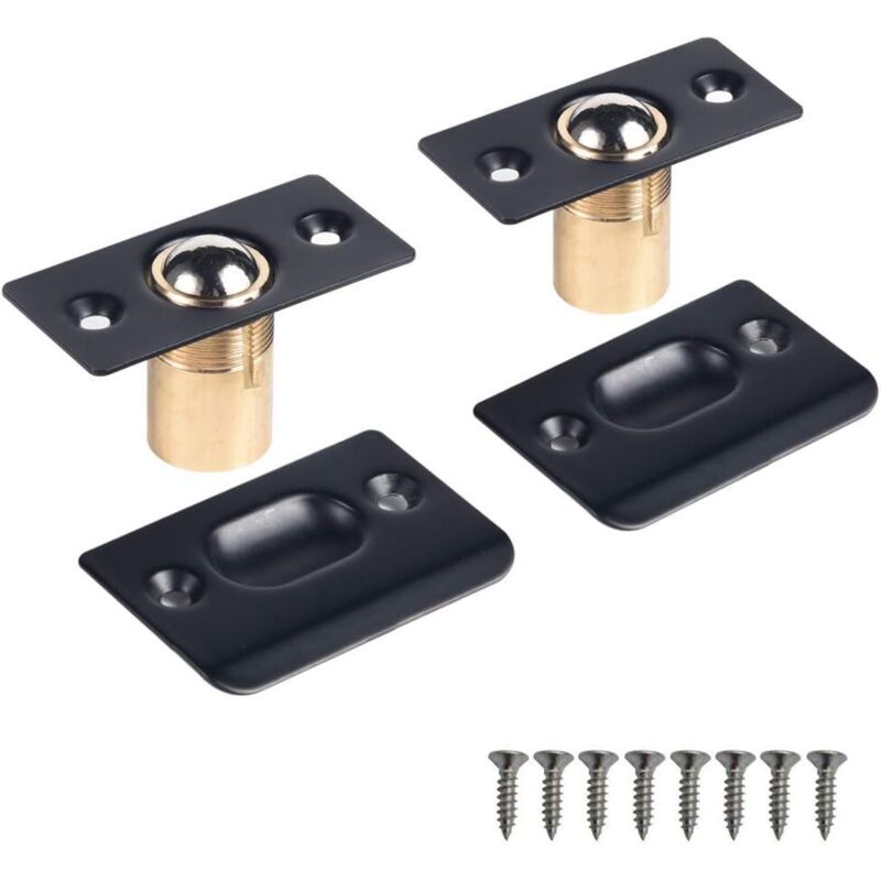 Türkugelriegel, verstellbarer Kugelriegel aus Edelstahl, Türkugelriegel für Küche, Zuhause, Schrank, Kleiderschrank, Tür, Schrank (2 Stück in