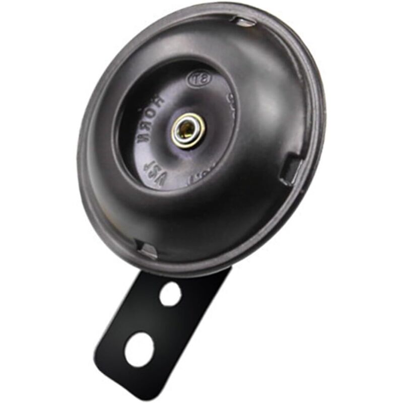 Universelle 12-V-wasserdichte, runde, laute Hupe, Motorradhupe, 1,5 a, 105 dB, für Motorrad, Fahrzeug, Auto, lkw, Moped, Roller (schwarz) - Lntyq