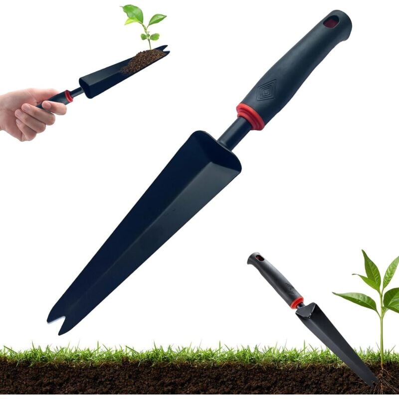 Unkrauthobel-Werkzeug, Garten-Handjäter, Jäter mit Griff, Hand-Jäter, Edelstahl-Jäter, manuelles Jäter-Werkzeug, zum Graben, Jäten, Lösen - Lntyq