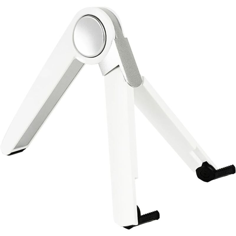 Verstellbarer Tablet-Ständer, kompatibel mit Apple iPad, iPhone, Samsung Galaxy und Kindle Fire (weiß) - Lntyq