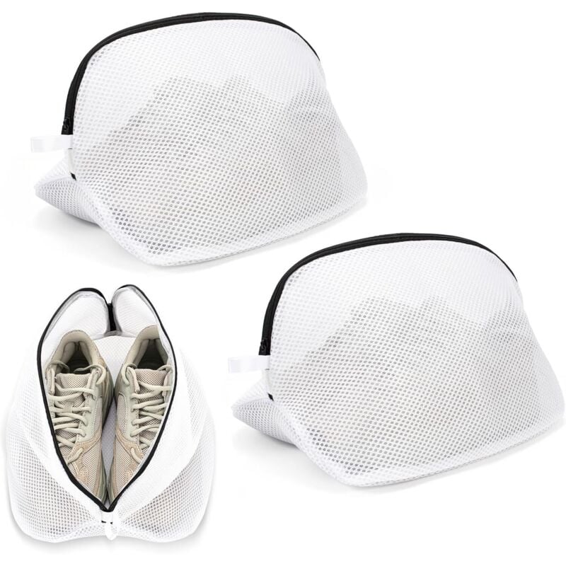 Wäschesack für die Maschine, wiederverwendbare Wäschesäcke für die Maschine, groß, zum Reinigen von Turnschuhen, Socken, BHs – Doppelpack - Lntyq