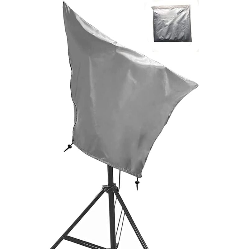 Wasserdichte, sonnenfeste Teleskop-Abdeckung mit verstellbarem Kordelzug für Celestron Skywatcher zeiss, Silber, Silber 100 x 75 cm - Lntyq