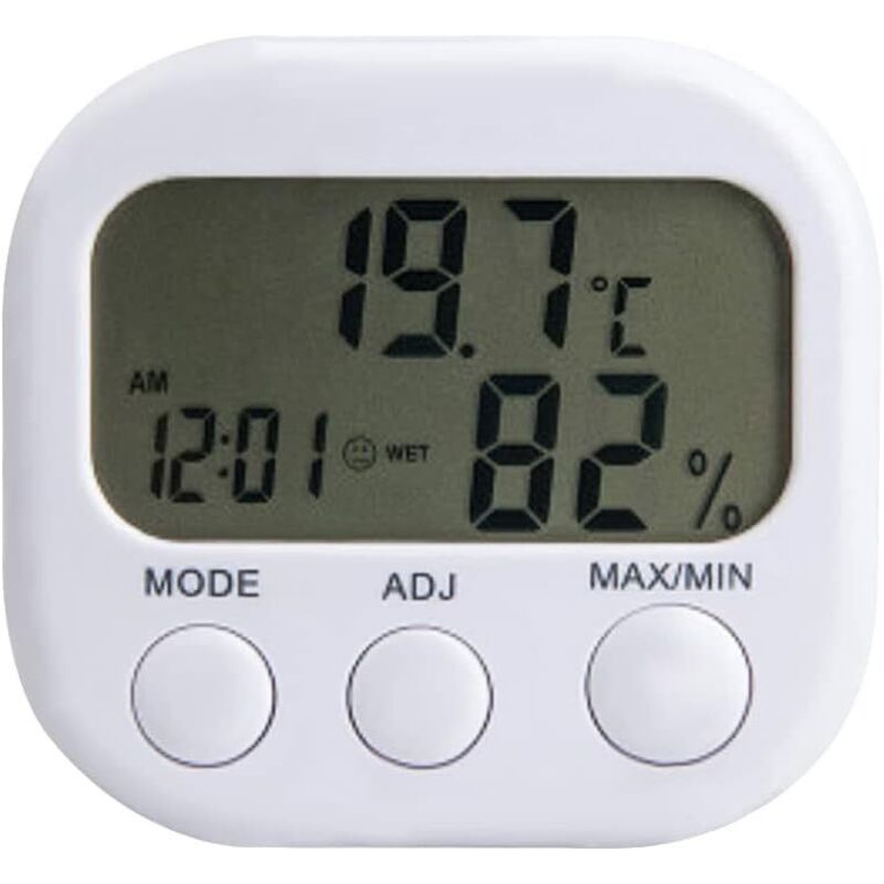 X digitales LCD-Thermometer für drinnen und draußen, Hygrometer, Luftfeuchtigkeitsuhr –55 °c – 70 °c, LCD-Anzeige. - Lntyq
