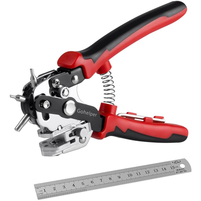 Lochzange für Ledergürtel, Lederlocher, Lochzange für Gürtel, professionelle Ösenzange für Stoff, Gürtel, Leder, Taschen und Kunststoff