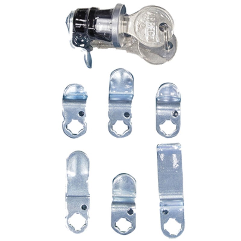 Arregui - Blisterpackung mit 6 Laschen für Briefkasten mit Druckverschluss 1001