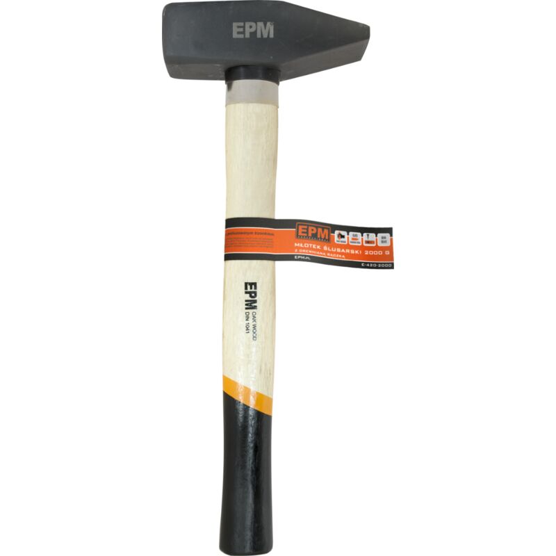 Schlosserhammer mit Holzgriff, 2000 g – E-420-2000
