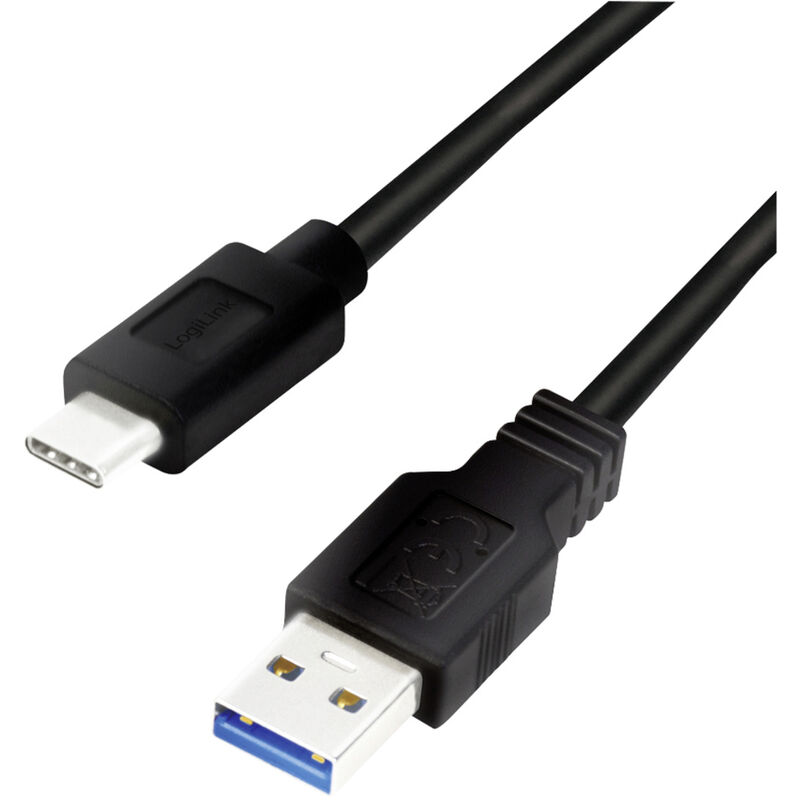 USB-Kabel usb 3.2 Gen1 (usb 3.0 / usb 3.1 Gen1) usb-a Stecker, usb-c® Stecker 0.15 m CU01 - Logilink