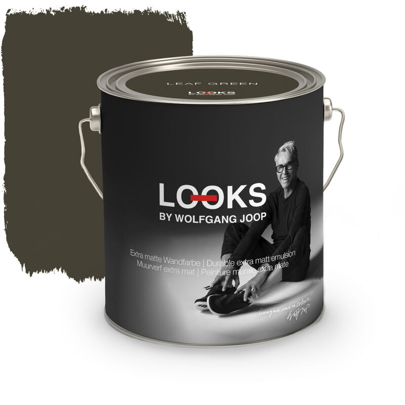 Leaf Green Matt Wandfarbe 2,5L - Looks By Wolfgang Joop