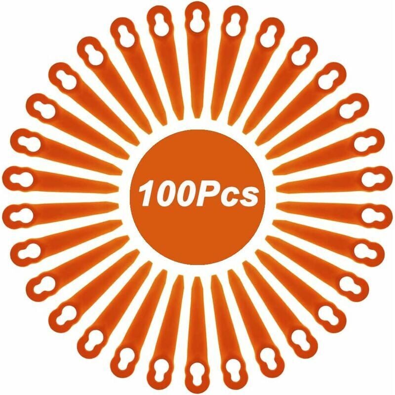 100 Stück kompatible Klingen für Stihl PolyCut 2-2 PolyCut 3-2, FSA 45 FSA 57 FSE 52, Kunststoffklingen für Stihl Akku-Trimmer H166