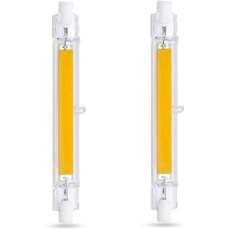2er-Pack R7S 118mm 13W LED-Lampen, Kaltweiß 6000K, 1000lm, entspricht R7S J118 80W 100W Halogen, nicht dimmbar