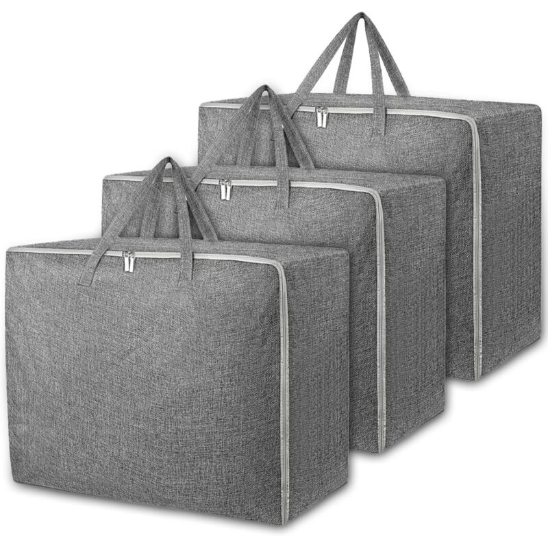 3er-Set Aufbewahrungsbeutel, wasserdichte und staubdichte Hüllen für Kleidung, Bettdecken, Bettwäsche, Decken, großes Fassungsvermögen
