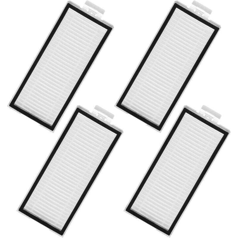 Lot de 4 filtres lavables pour aspirateurs robots Roborock Q5 Pro, Q5 Pro+ (Plus), Q5 Max+ (Plus), Q5 DuoRoller+, Q7, Q7+, Q7 Max, Q7 Max+, Q8 Max et