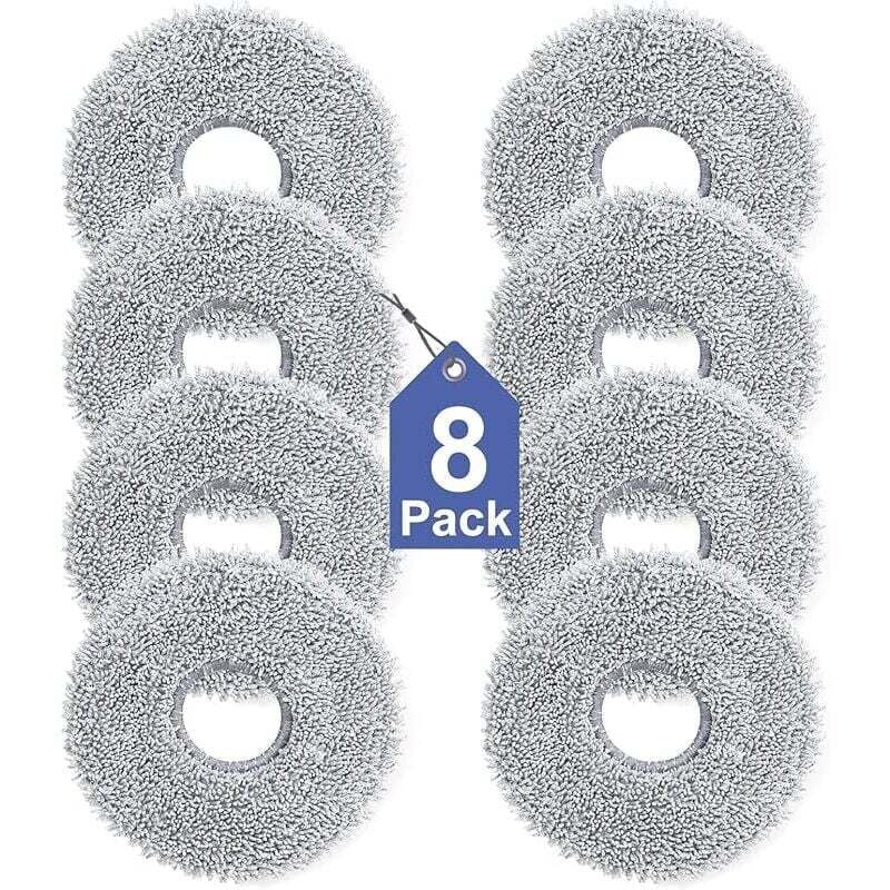 Lot de 8 Lingettes pour Dreame L10s/L10/L20/X40/L40/X50/L50 Pro Ultra, Xiaomi X20 Pro/Max, Ecovacs Deebot T30 Pro omni, T30S Pro a