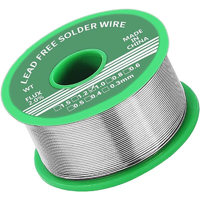 Lötzinn 1.0mm, Lötzinn Bleifrei mit Kolophonium kern 20g für die Reparatur und den Heimwerker von Elektronischen Elektrischen Lötkomponenten