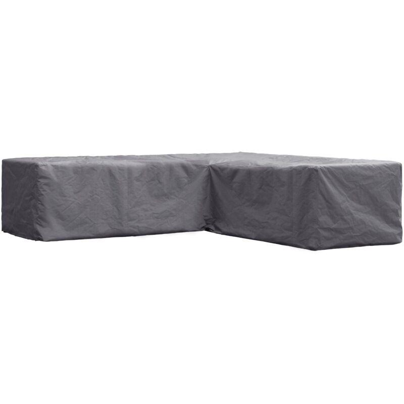 Schutzhülle für Gartenmöbel, Abdeckplane, Abdeckhülle Garten, Möbel Abdeckung, Schutz Gartenmöbel, Winterabdeckung, grau, L-förmig, 250 x 250 x 70 cm