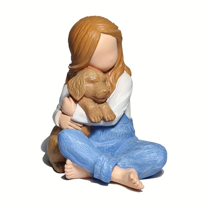 Love My Dog Figuren Statuen, Engel Freundschaft Erinnerung Geschenke