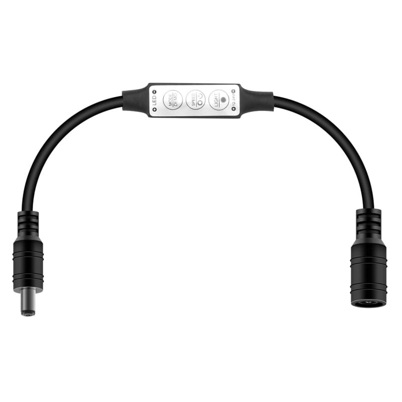 Low-Profile Inline Controller Mini 3 Key Dimmer Für Led Strip Light Black