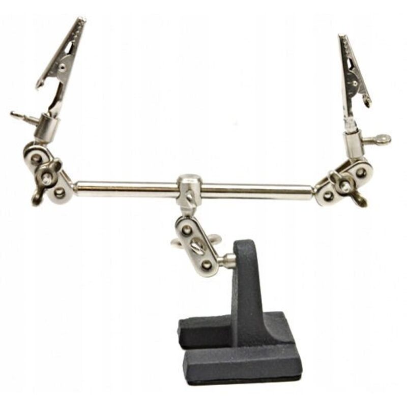 Stativhalter Dreibein zum Löten Modellbau Metall 2 Klemmen