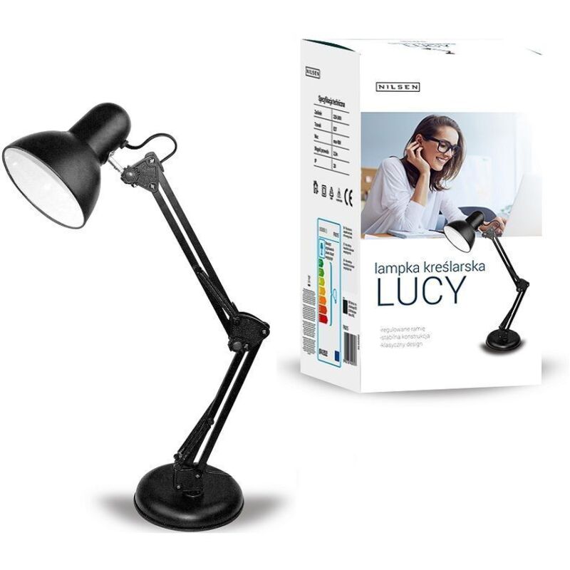 LUCY TALL SCHREIBTISCHLAMPE 57cm E27 GEWINDE NILSEN