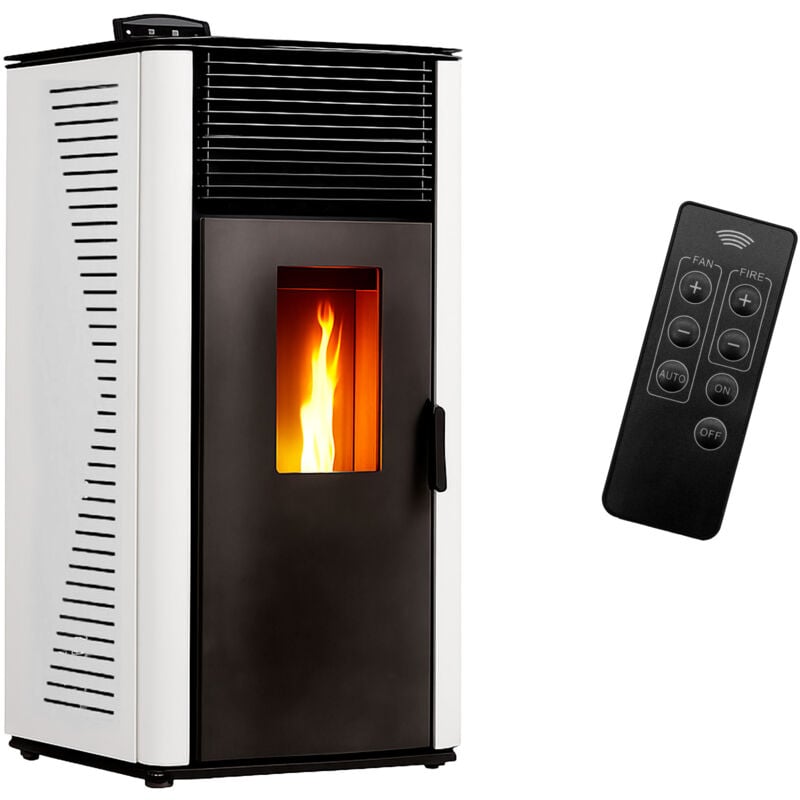 Luft- Pelletofen Anita 12 kW Sannover Weiß