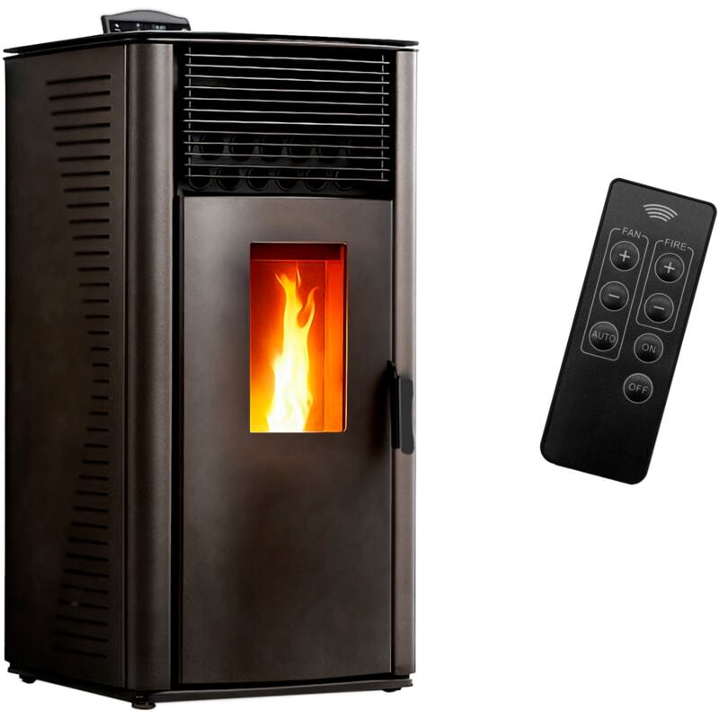 Sannover - Luft- Pelletofen Anita 12 kW Schwarz