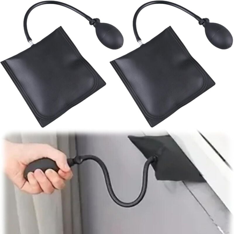 Luftkeilkissen, 2 Stück aufblasbares Hebekissen, Luftkeilpumpe, aufblasbares Luftkeilkissen, Kissen zum Anheben von Möbeln, Luftkeilpumpe,