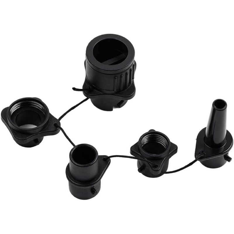 Luftpumpenadapter für Schlauchboote, Kajakpumpenanschluss – 4-in-1-wasserdichter Adapter für Kajak, Floß, Surfen und Wassersport