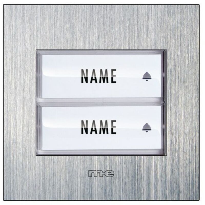 M-e Klingeltaster Edelstahl 2 Familien